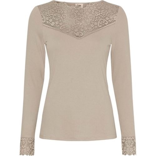 Toppar - Dee Lace Blouse -Sand